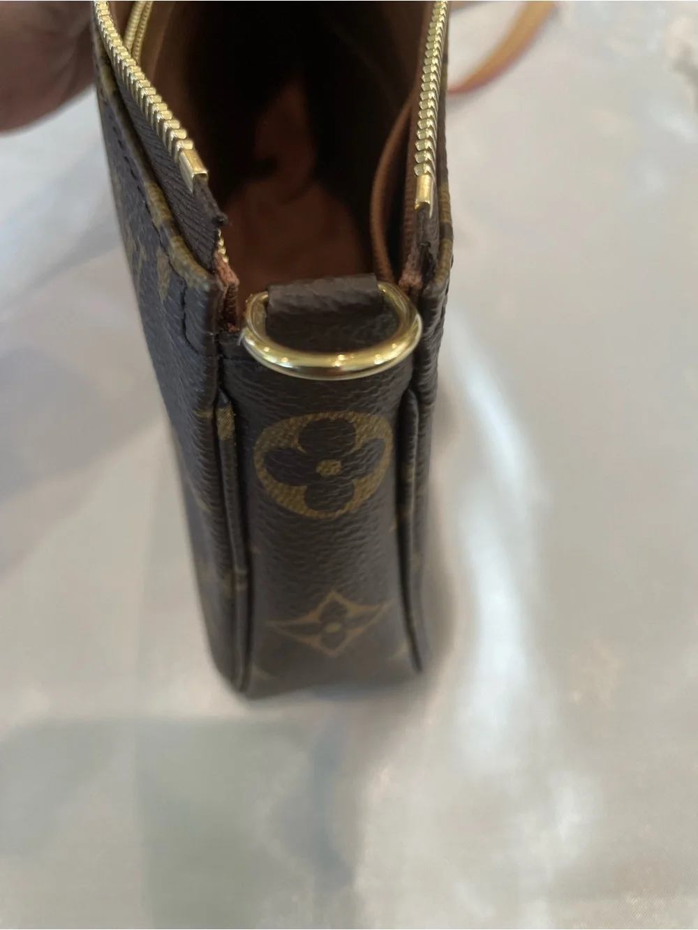 Louis Vuitton Pochette Accessoires M82766 Monogram Chain Strap Full Set